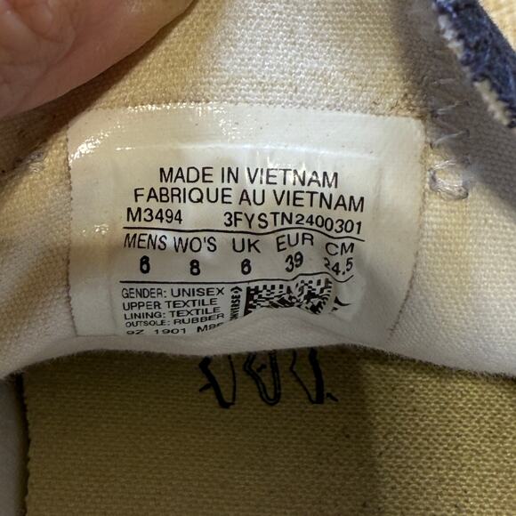 Converse All Star Patriotic Canvas Low Top Sneakers Unisex M=6 W=8 - Picture 11 of 11